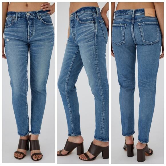 Moussy Vintage Howa Medium Wash High Rise Skinny Slim Leg Jeans Womens Size 24 - Picture 1 of 11
